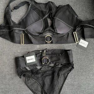 Honey Birdette Axl Bra Pantie Set NEW WITH TAGS 34DD, S
